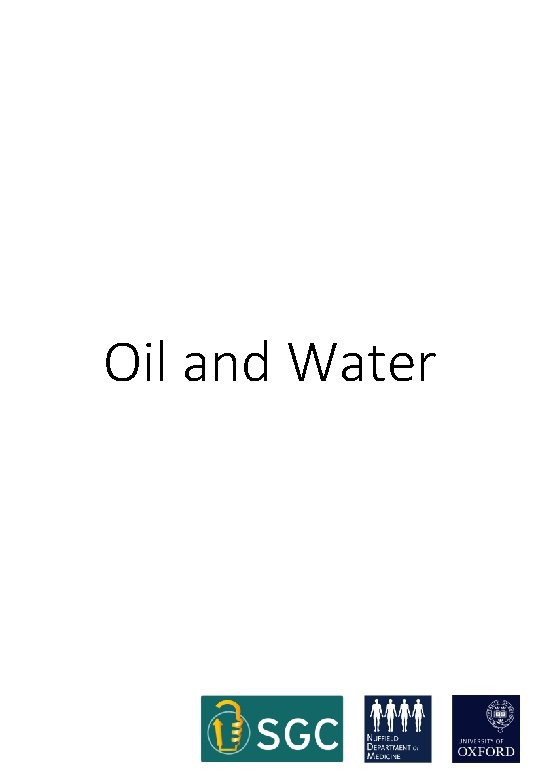 Oil and Water 