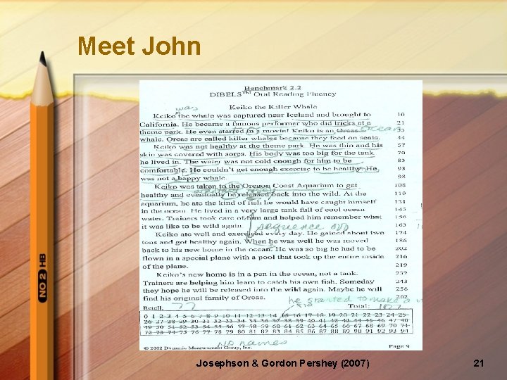 Meet John Josephson & Gordon Pershey (2007) 21 