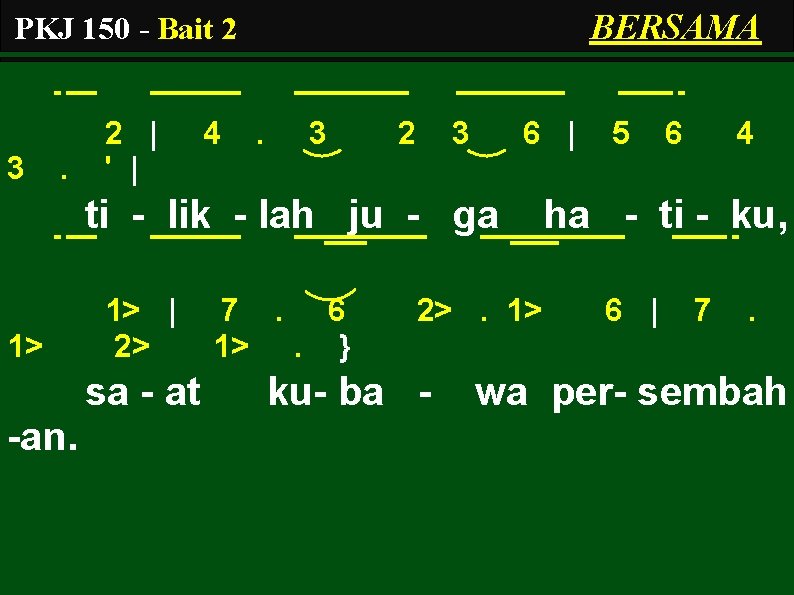 BERSAMA PKJ 150 - Bait 2 3 . 2 | ' | 4 .