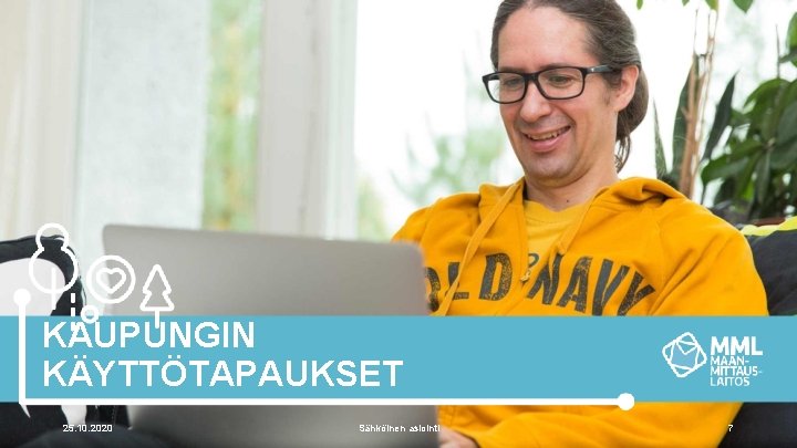 KAUPUNGIN KÄYTTÖTAPAUKSET 25. 10. 2020 Sähköinen asiointi 7 KAUPUNGIN KÄYTTÖTAPAUKSET 25. 10. 2020 Sähköinen asiointi 7