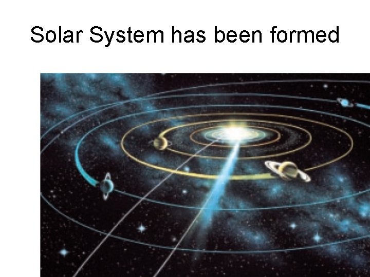 Solar System has been formed 