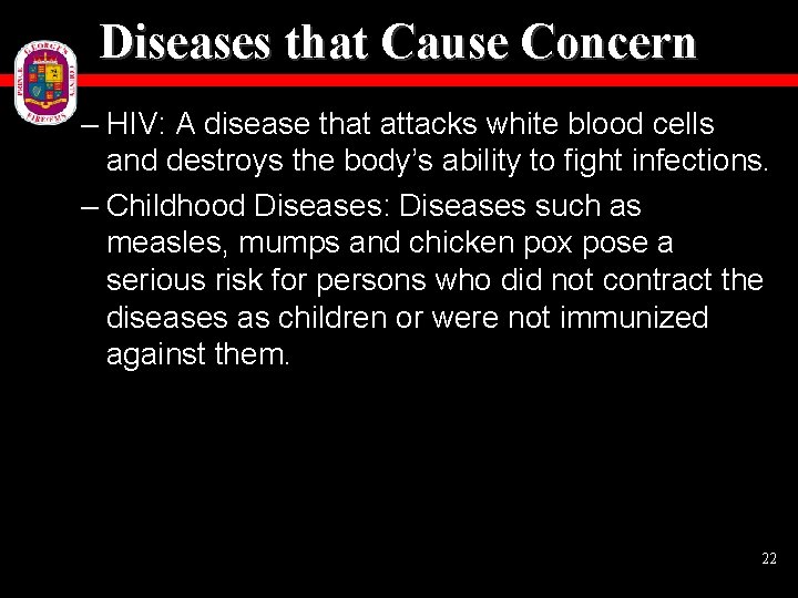 Diseases that Cause Concern – HIV: A disease that attacks white blood cells and