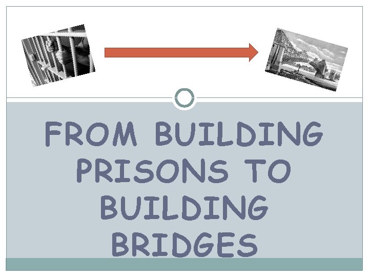 FROM BUILDING PRISONS TO BUILDING BRIDGES 
