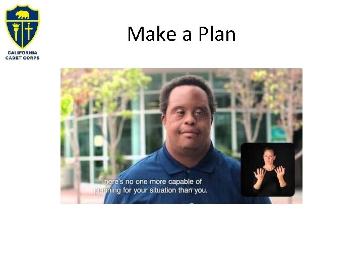 Make a Plan 