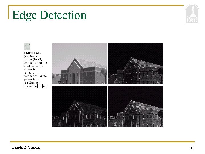 Edge Detection Bahadir K. Gunturk 19 