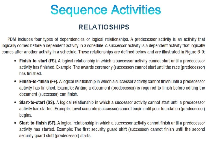 RELATIOSHIPS RELATIOSHIPS