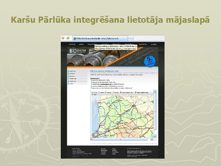 Karšu Pārlūka integrēšana lietotāja mājaslapā 