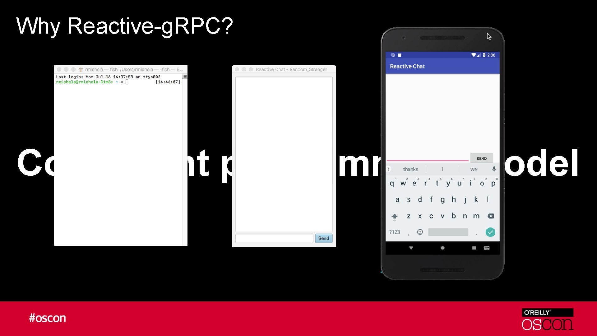 Why Reactive-g. RPC? Consistent programming model 