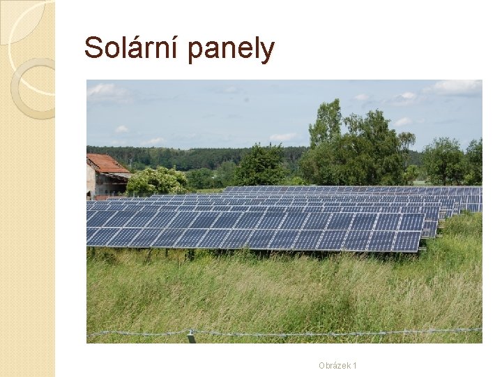 Solární panely Obrázek 1 