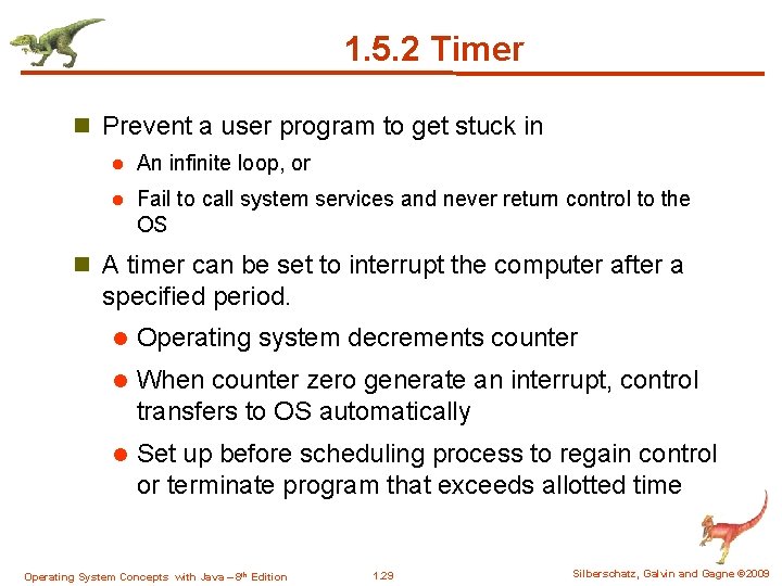 1. 5. 2 Timer n Prevent a user program to get stuck in l