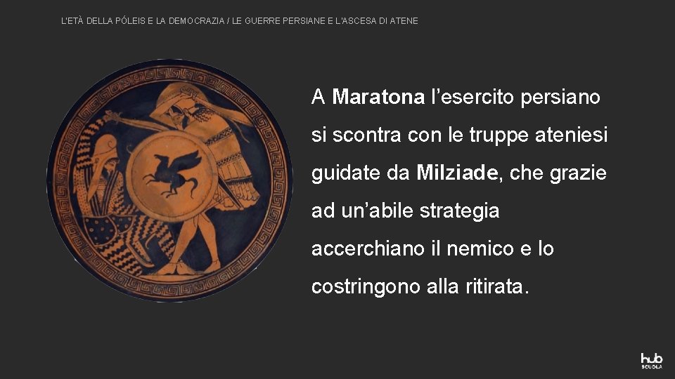 L’ETÀ DELLA PÓLEIS E LA DEMOCRAZIA / LE GUERRE PERSIANE E L’ASCESA DI ATENE