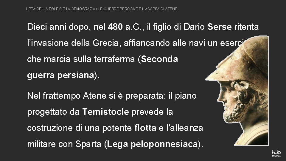 L’ETÀ DELLA PÓLEIS E LA DEMOCRAZIA / LE GUERRE PERSIANE E L’ASCESA DI ATENE