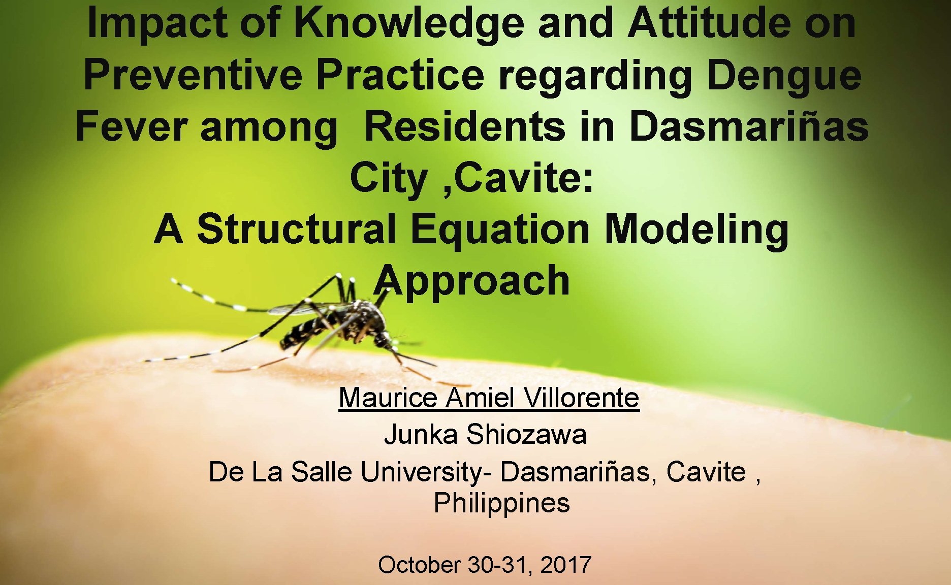 Impact of Knowledge and Attitude on Preventive Practice regarding Dengue Fever among Residents in