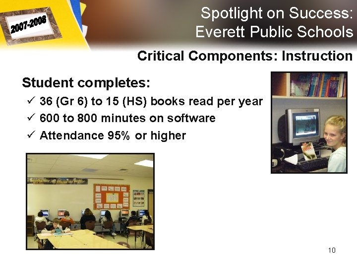 Spotlight on Success: Everett Public Schools Critical Components: Instruction Student completes: ü 36 (Gr Spotlight on Success: Everett Public Schools Critical Components: Instruction Student completes: ü 36 (Gr