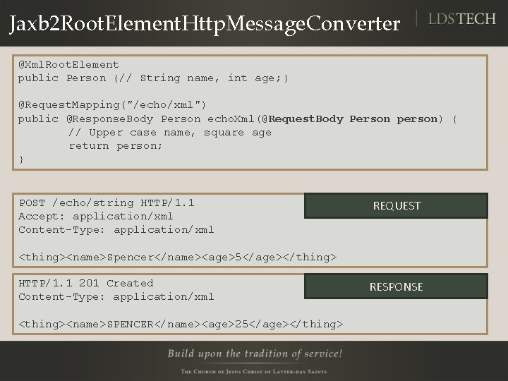 Jaxb 2 Root. Element. Http. Message. Converter @Xml. Root. Element public Person {// String