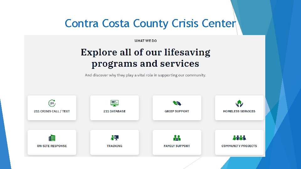 Contra Costa County Crisis Center 