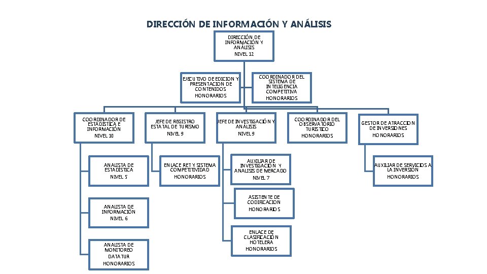 DIRECCIÓN DE INFORMACIÓN Y ANÁLISIS NIVEL 12 EJECUTIVO DE EDICION Y PRESENTACION DE CONTENIDOS