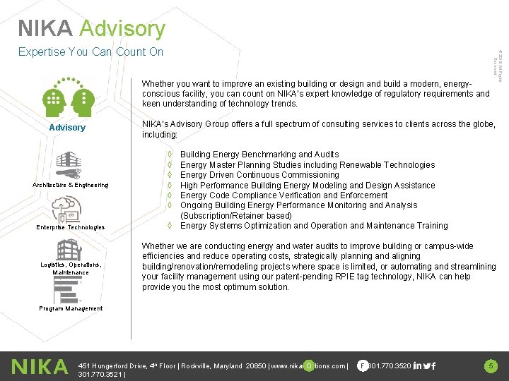 NIKA Advisory Whether you want to improve an existing building or design and build