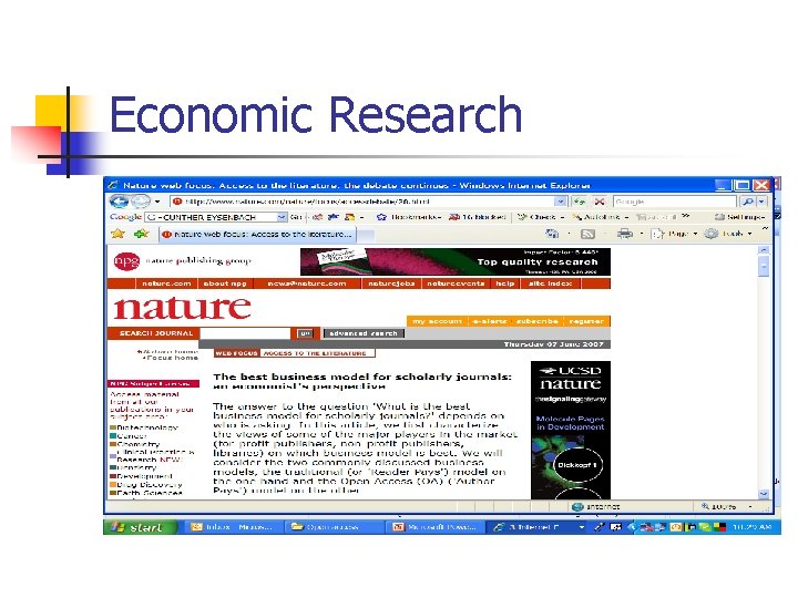 Economic Research Economic Research
