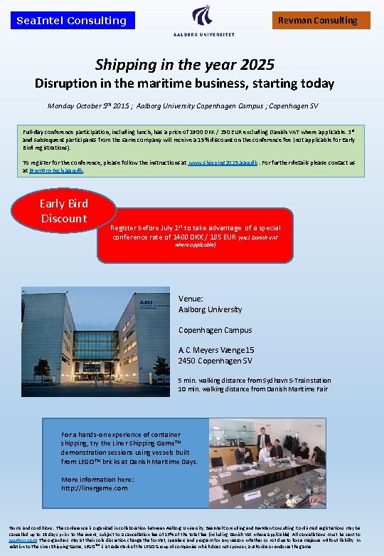 Revman Consulting Sea. Intel Consulting Shipping in the year 2025 Disruption in the maritime