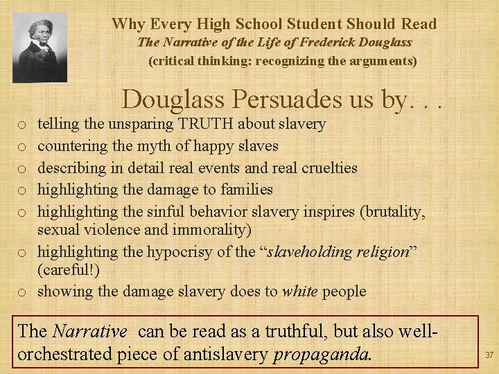 Why Every High School Student Should Read The Narrative of the Life of Frederick