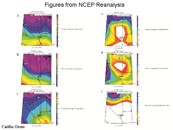Figures from NCEP Reanalysis Caitlin Orem Figures from NCEP Reanalysis Caitlin Orem
