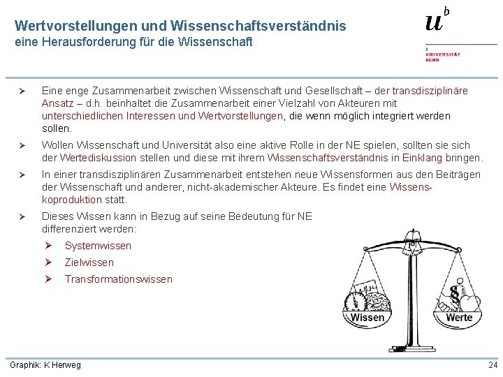 Wertvorstellungen und Wissenschaftsverständnis eine Herausforderung für die Wissenschaft Eine enge Zusammenarbeit zwischen Wissenschaft und