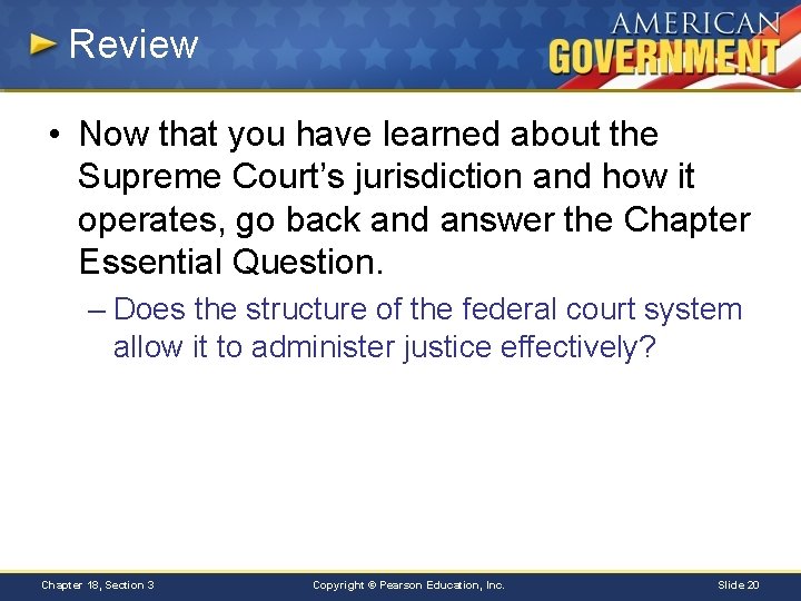 chapter 18 section 3 the supreme court