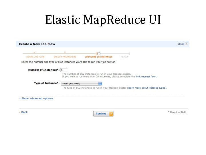 Elastic Map. Reduce UI 
