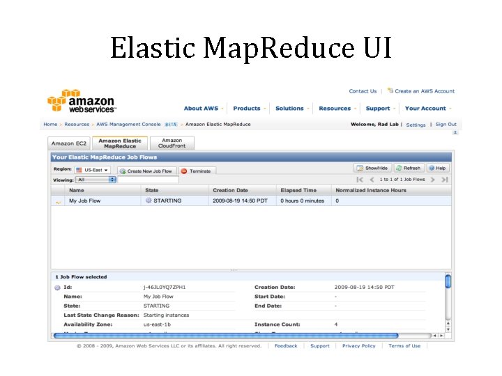 Elastic Map. Reduce UI 