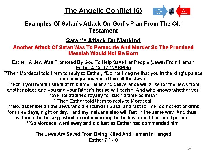 The Angelic Conflict (5) God Satan Elect Angels Believers Demons Unbelievers Examples Of Satan’s