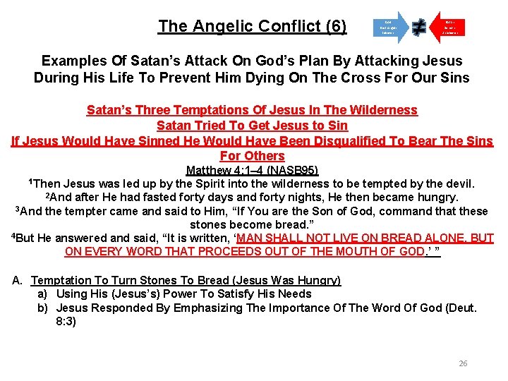 The Angelic Conflict (6) God Satan Elect Angels Believers Demons Unbelievers Examples Of Satan’s