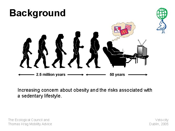Background Increasing concern about obesity and the risks associated with a sedentary lifestyle. The