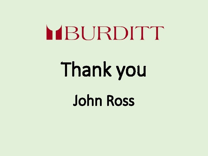 Thank you John Ross 