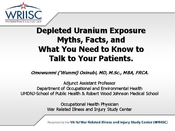 Depleted Uranium Exposure Myths, Facts, and What You Need to Know to Talk to