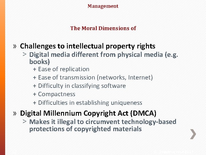 Management The Moral Dimensions of » Challenges to intellectual property rights ˃ Digital media