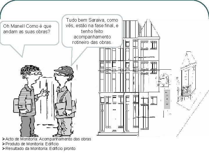 Oh Manel! Como é que andam as suas obras? l Tudo bem Saraiva, como