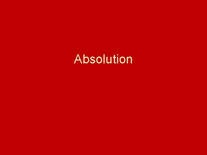 Absolution 