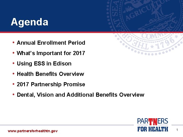 Agenda • Annual Enrollment Period • What’s Important for 2017 • Using ESS in Agenda • Annual Enrollment Period • What’s Important for 2017 • Using ESS in