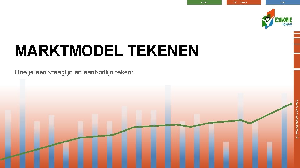 mavo >> havo vwo MARKTMODEL TEKENEN Hoe je een vraaglijn en aanbodlijn tekent. havo. mavo >> havo vwo MARKTMODEL TEKENEN Hoe je een vraaglijn en aanbodlijn tekent. havo.