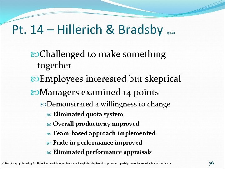 Pt. 14 – Hillerich & Bradsby pg 104 Challenged to make something together Employees Pt. 14 – Hillerich & Bradsby pg 104 Challenged to make something together Employees