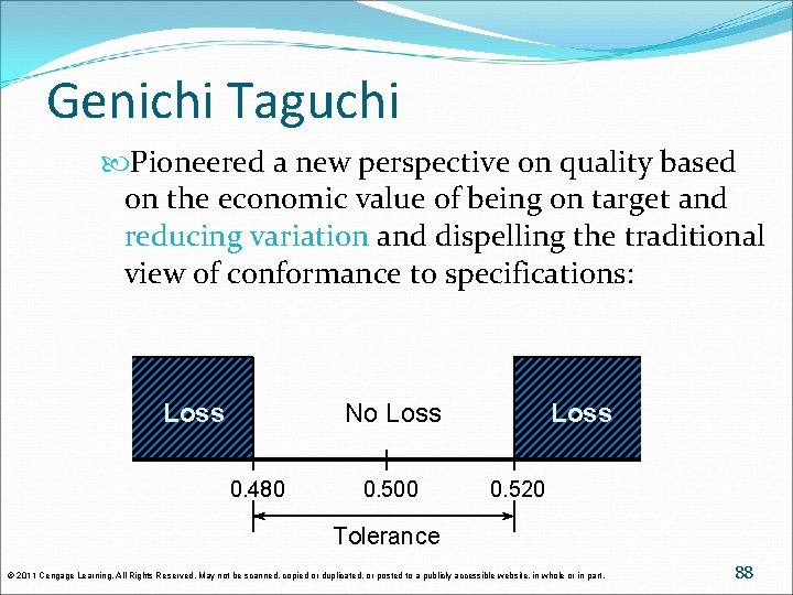 Genichi Taguchi Pioneered a new perspective on quality based on the economic value of Genichi Taguchi Pioneered a new perspective on quality based on the economic value of