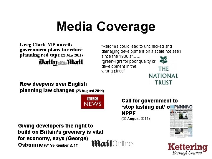 Media Coverage Greg Clark MP unveils government plans to reduce planning red tape (26