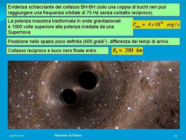 Evidenza schiacciante del collasso BH-BH (solo una coppia di buchi neri può raggiungere una