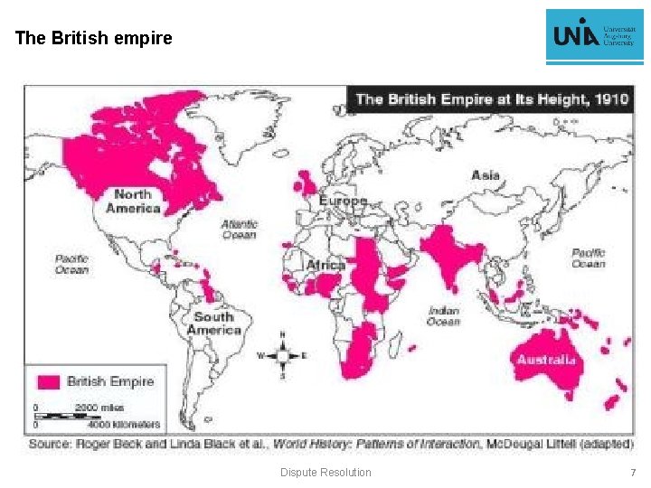 The British empire Dispute Resolution 7 