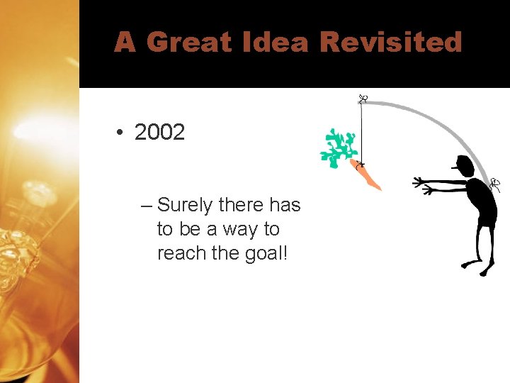 A Great Idea Revisited • 2002 – Surely there has to be a way