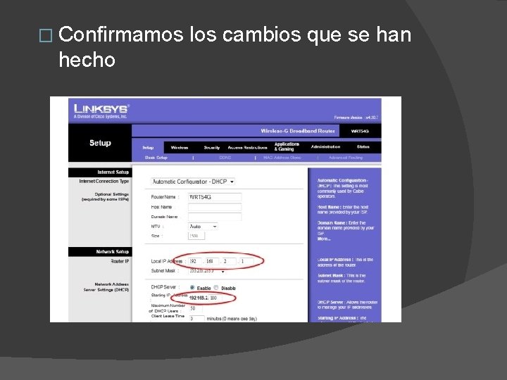 � Confirmamos los cambios que se han hecho 