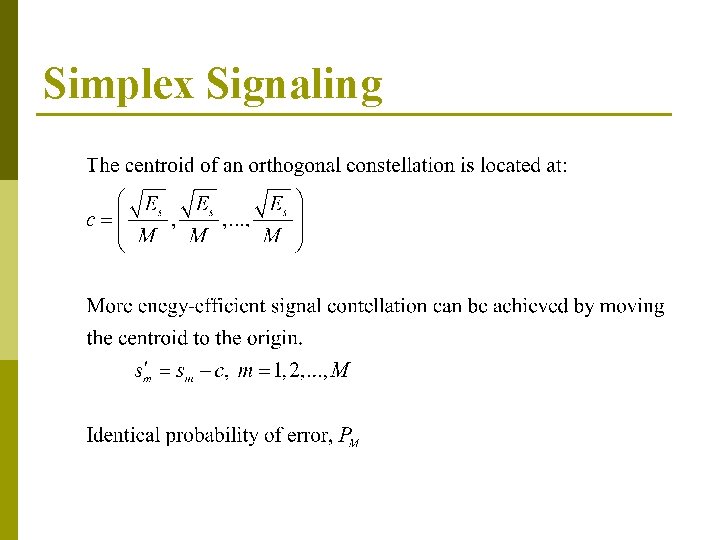 Simplex Signaling 