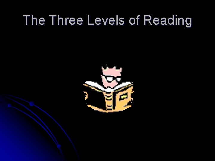 The Three Levels of Reading 