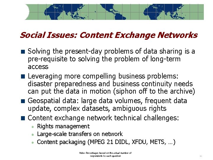 Social Issues: Content Exchange Networks Solving the present-day problems of data sharing is a